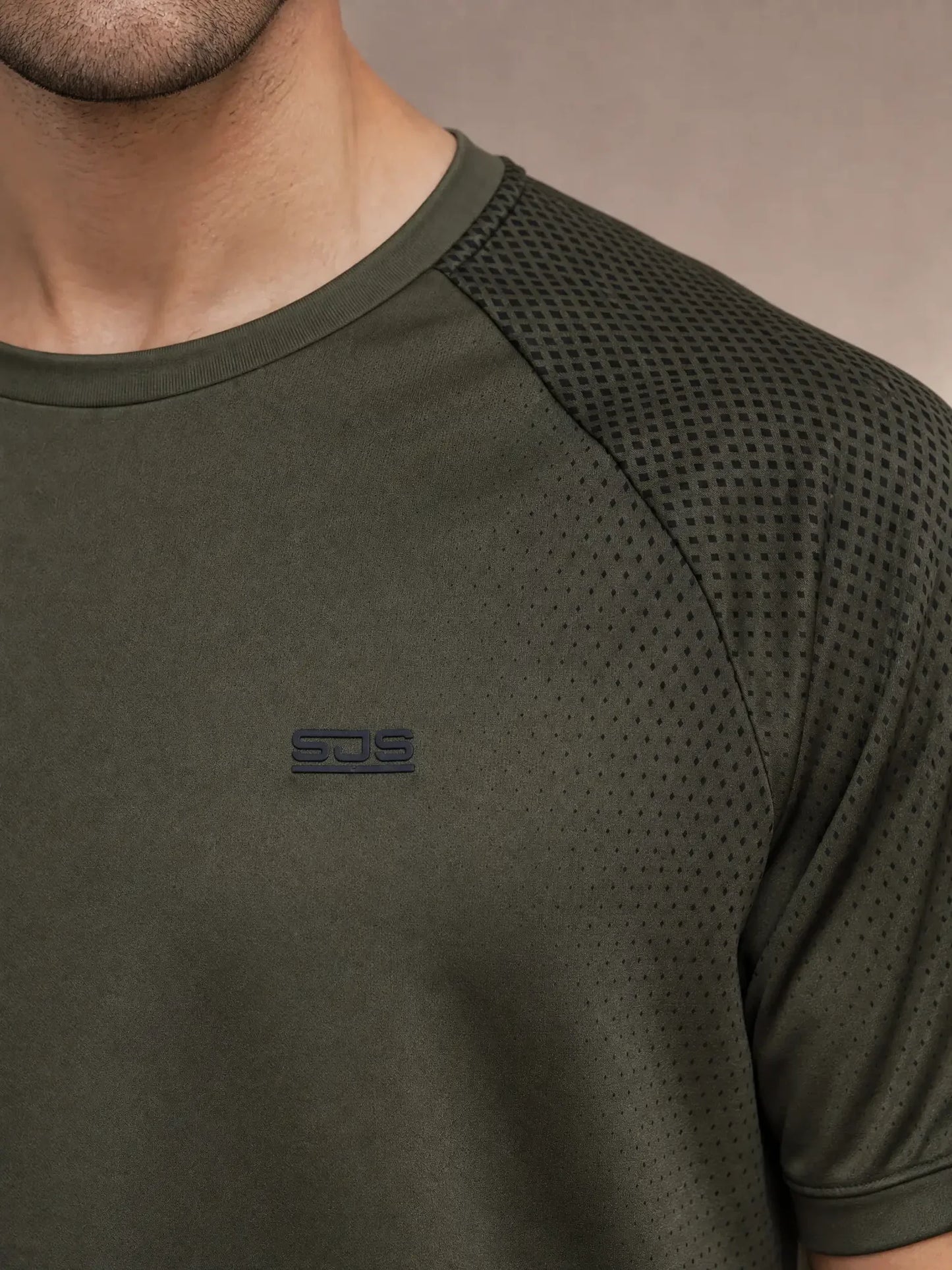 Sjeng Bas Men Tee - Camo Green