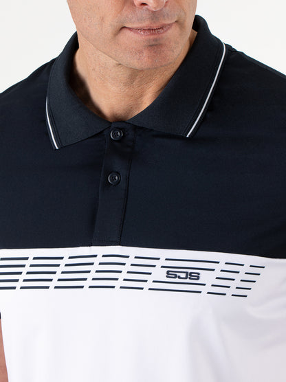Sjeng Cyriel Man polo - dark blue