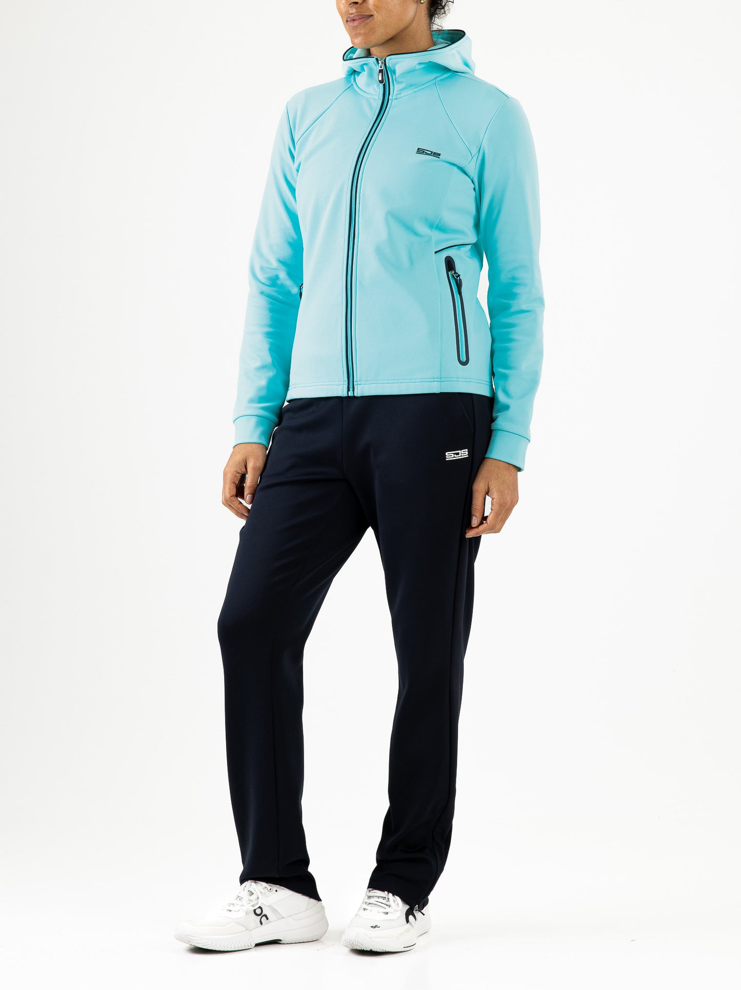 Sjeng Finke Lady Hooded jacket - aruba blue