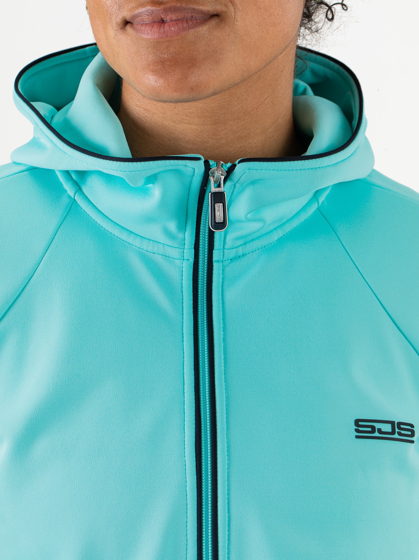 Sjeng Finke Lady Hooded jacket - aruba blue