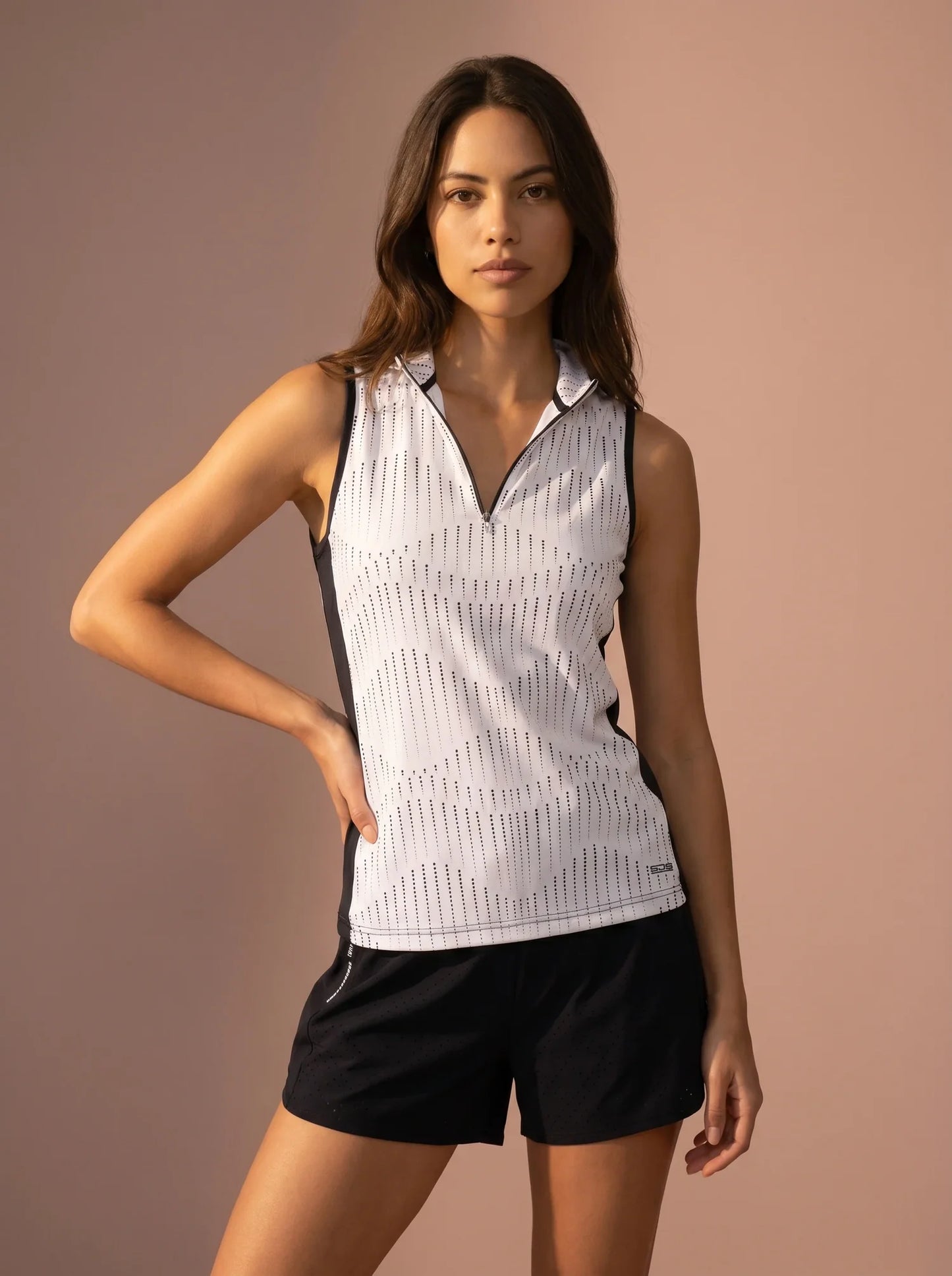 Sjeng Janis Lady Singlet - White Black