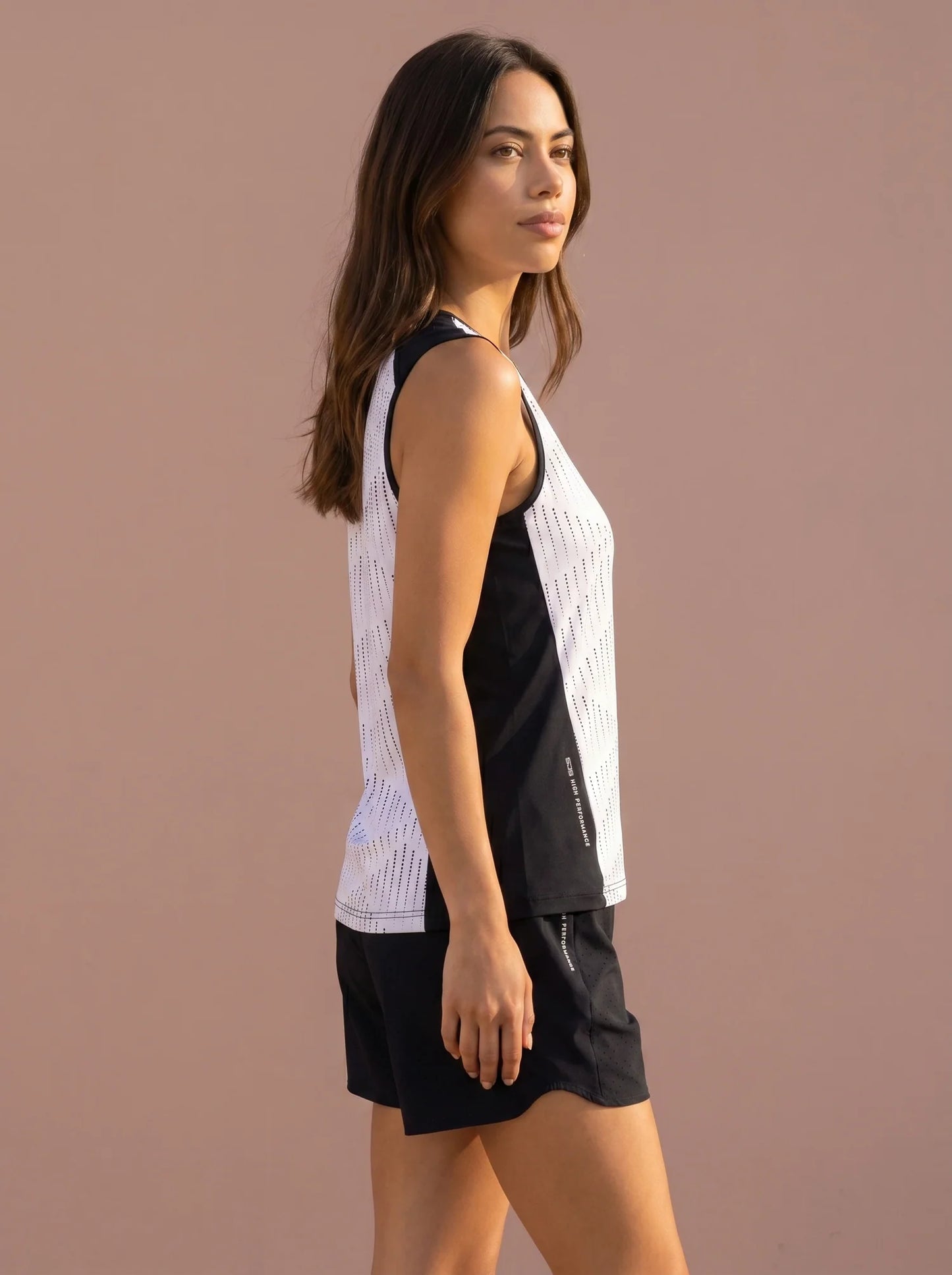 Sjeng Janis Lady Singlet - White Black