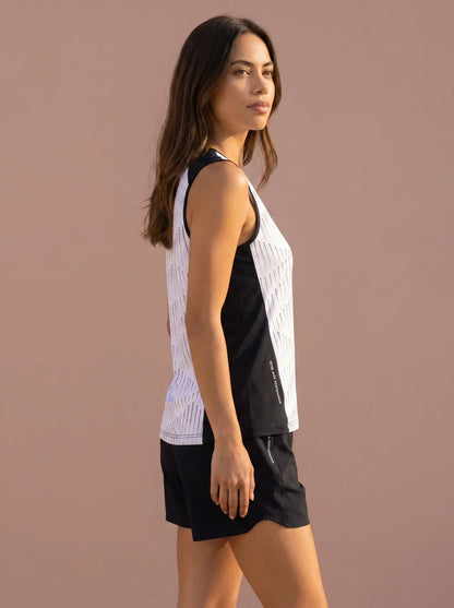 Sjeng Janis Lady Singlet - White Black