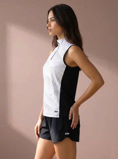 Sjeng Janis Lady Singlet - White Black
