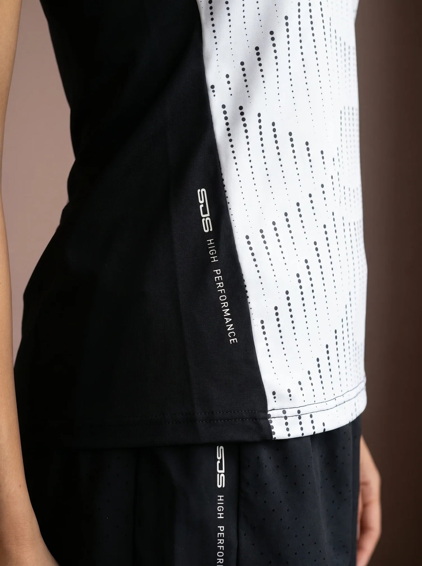 Sjeng Janis Lady Singlet - White Black