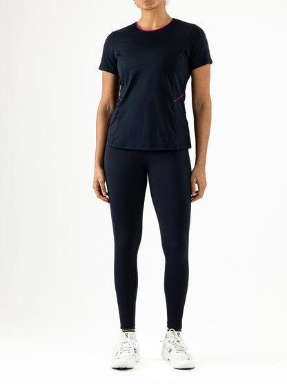 Sjeng Kenzi Lady tights met balzakje - dark blue