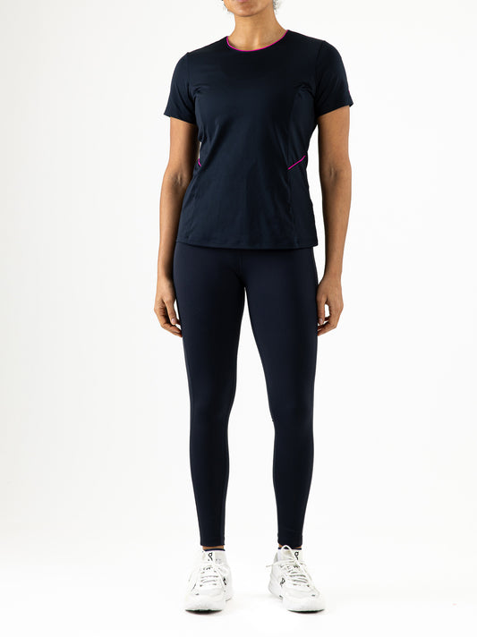 Sjeng Kenzi Lady tights met balzakje - dark blue