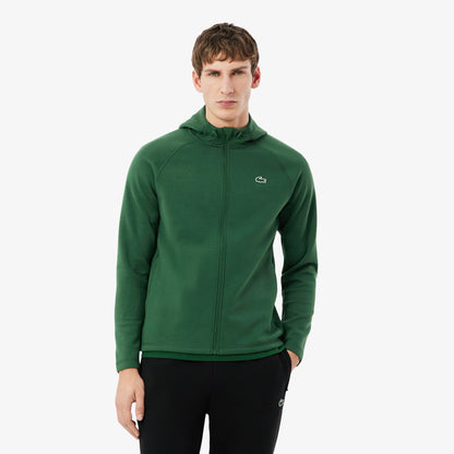 Lacoste Sport Stretch Hooded Jacket Green