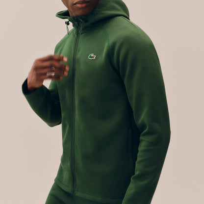 Lacoste Sport Stretch Hooded Jacket Green