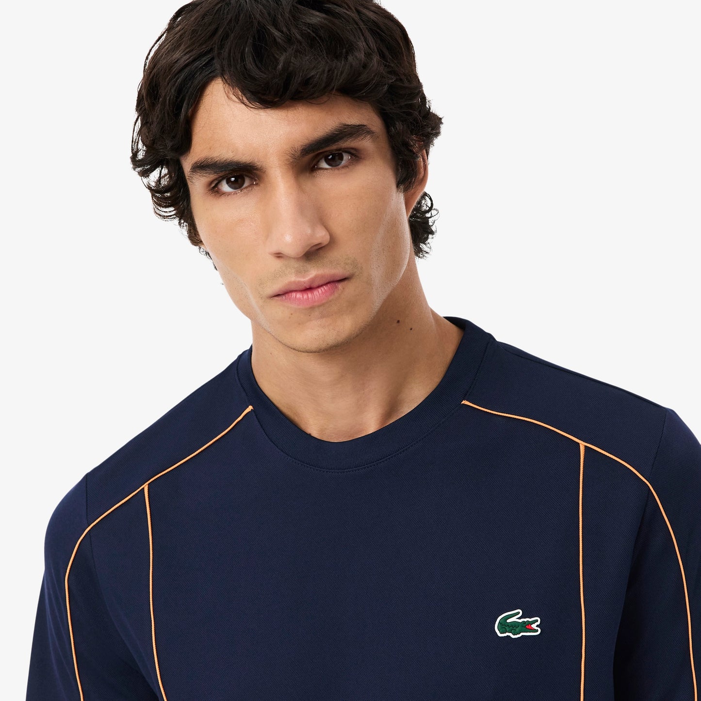 Lacoste Sport Tee Ultra-Dry Navy - Orange