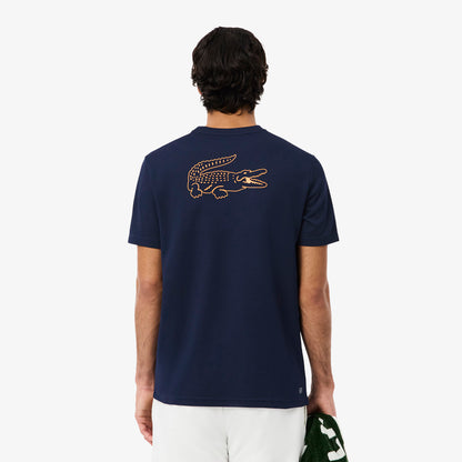 Lacoste Sport Tee Ultra-Dry Navy - Orange