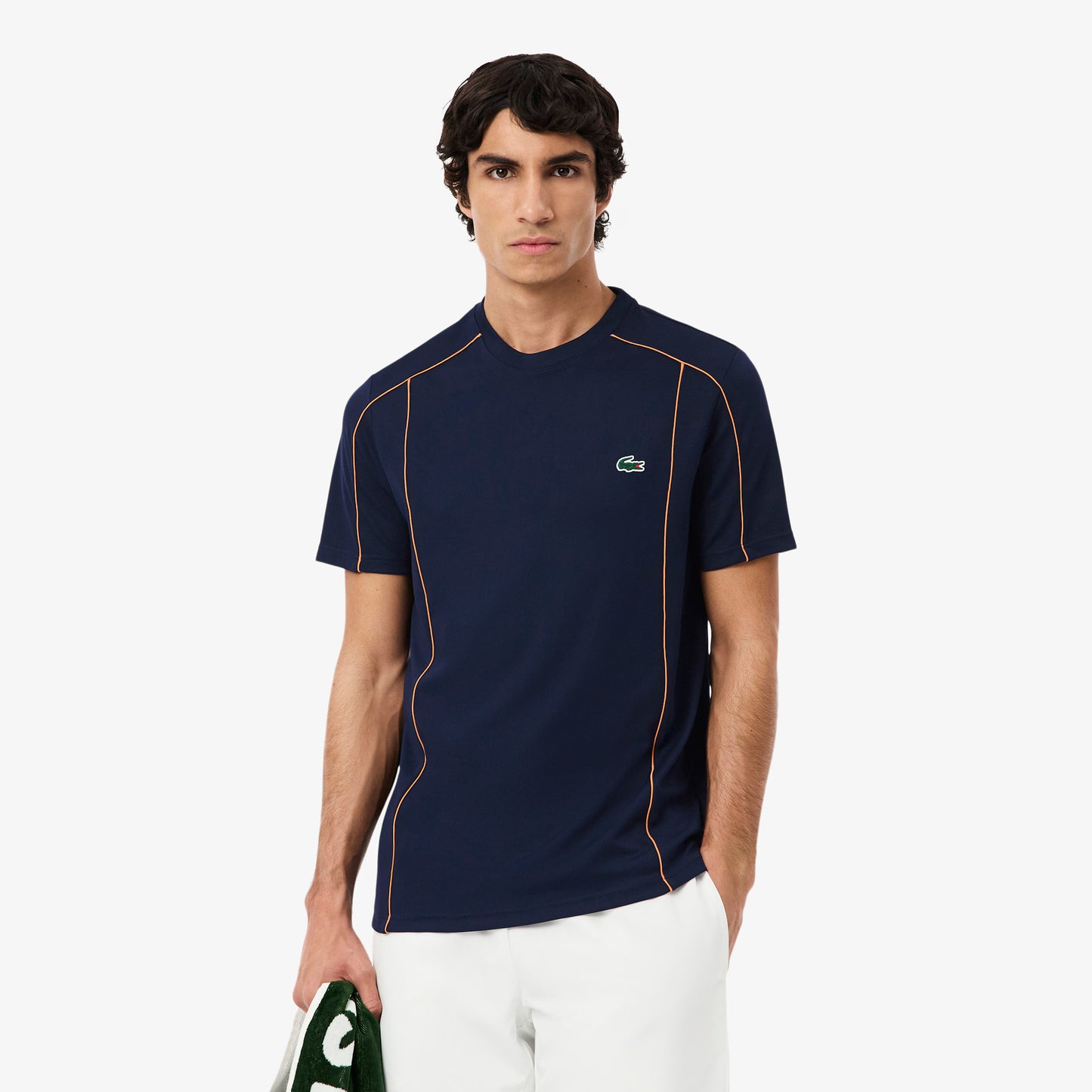 Lacoste Sport Tee Ultra-Dry Navy - Orange
