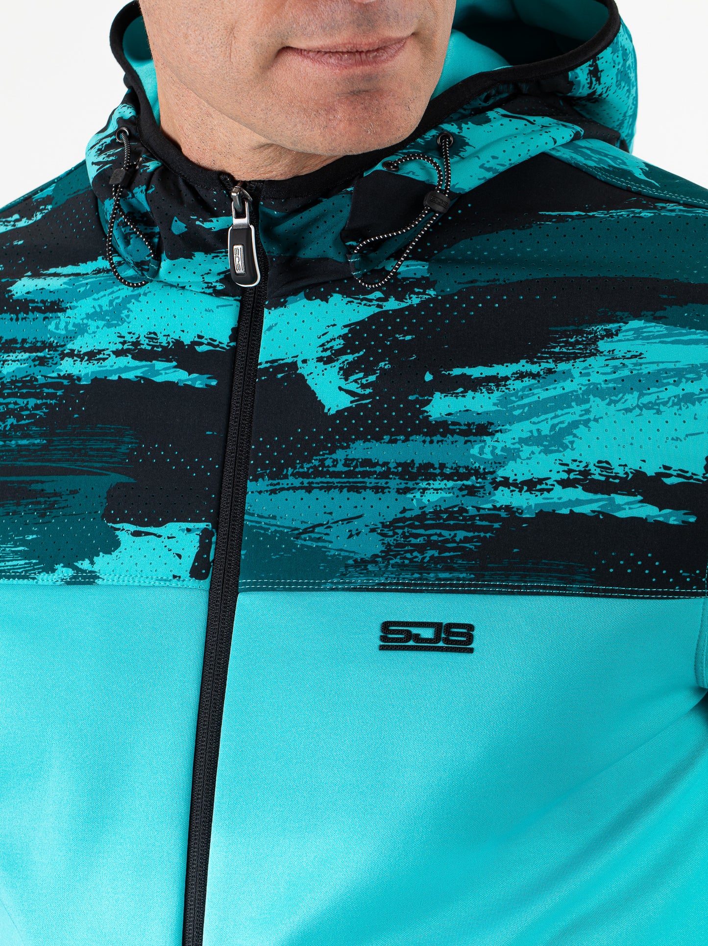 Sjeng Mars Man hooded jacket - aquamarine