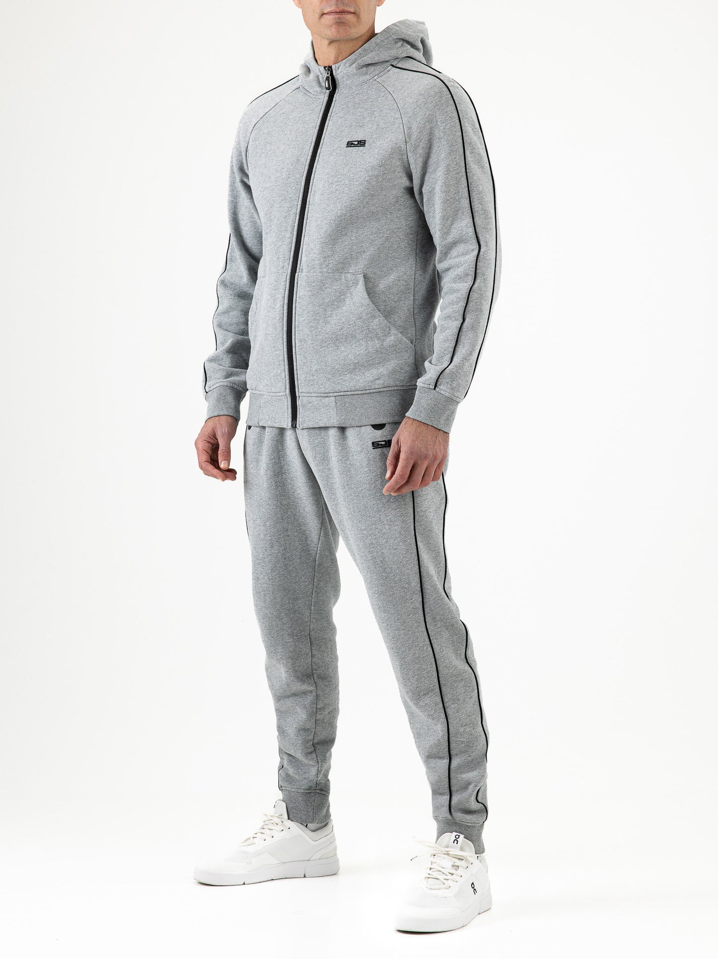 Sjeng Martin Man hooded jacket - college grey melange