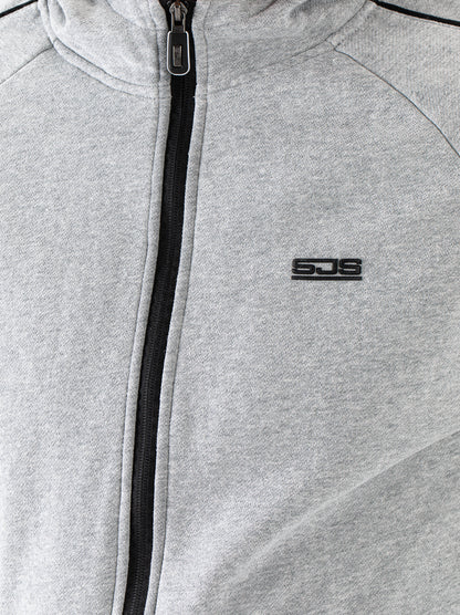 Sjeng Martin Man hooded jacket - college grey melange