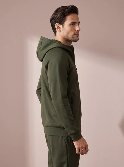 Sjeng Mavi Men Hooded Jacket - Camo Green