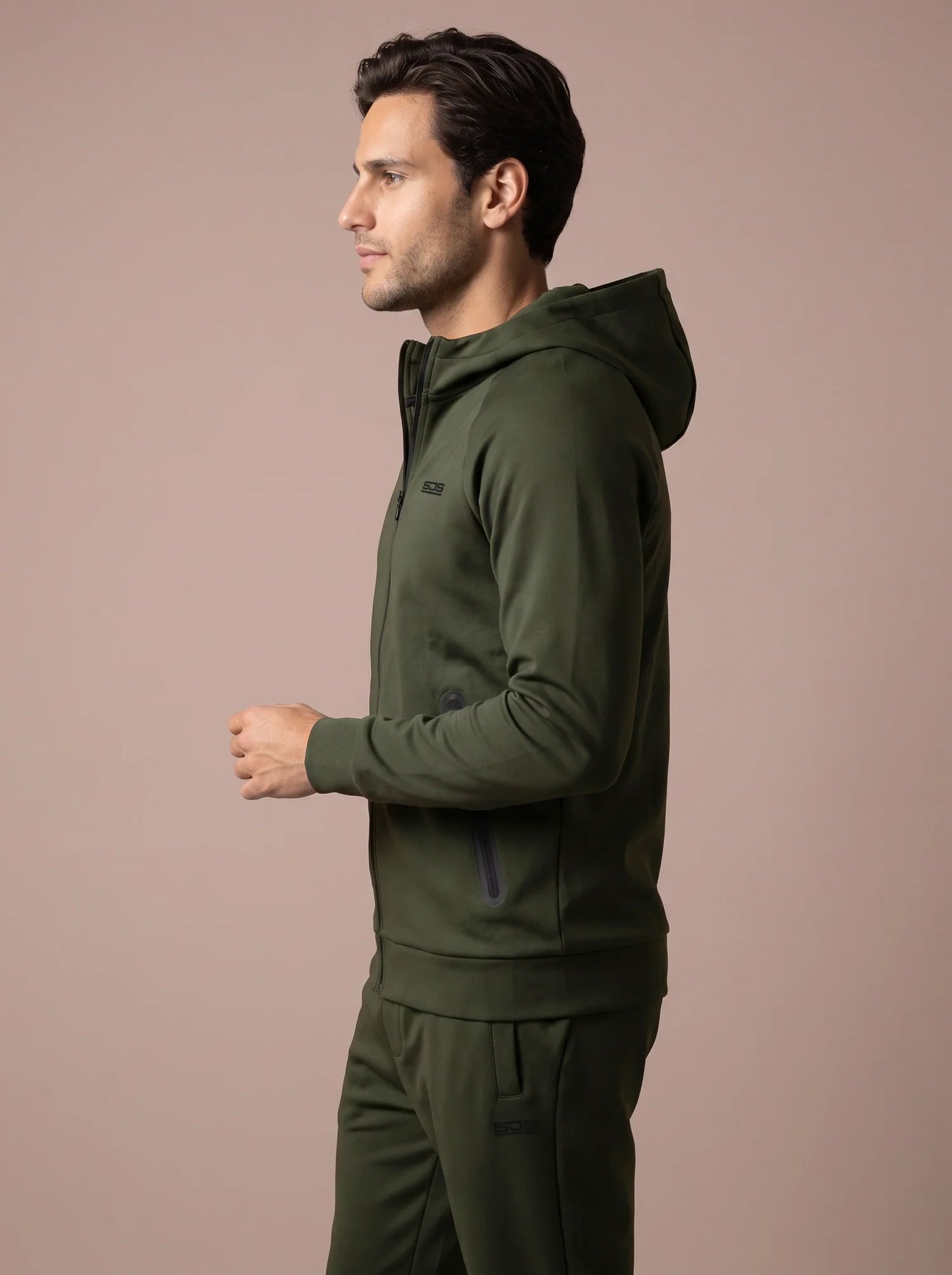 Sjeng Mavi Men Hooded Jacket - Camo Green