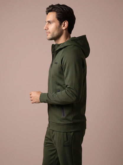 Sjeng Mavi Men Hooded Jacket - Camo Green