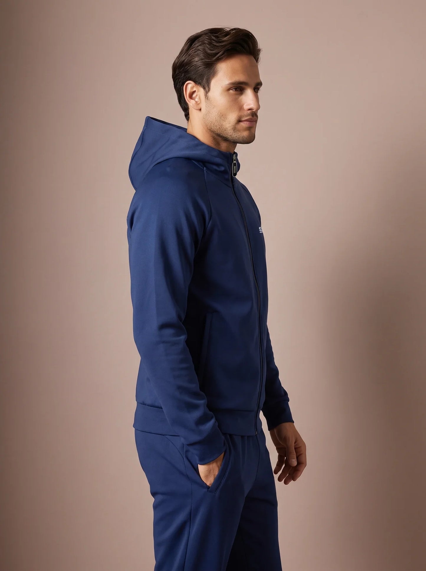Sjeng Mavi Men Hooded Jacket - Pelikan Ink