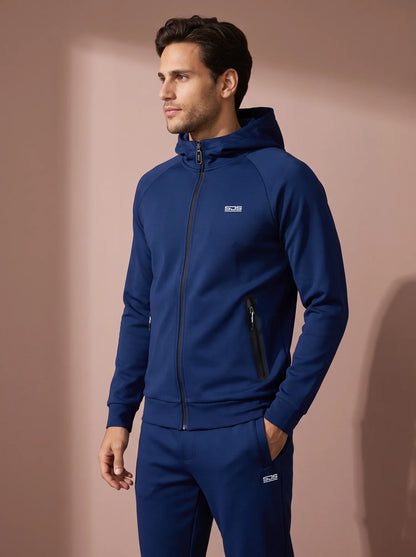 Sjeng Mavi Men Hooded Jacket - Pelikan Ink