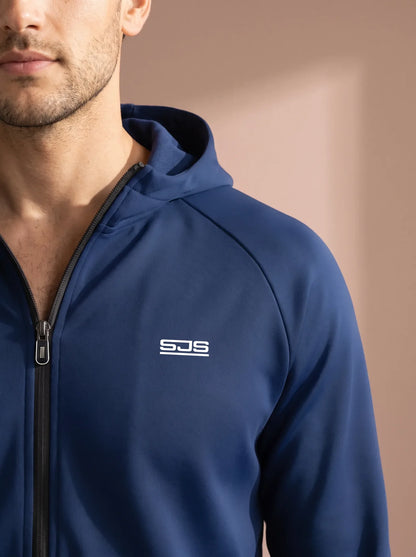 Sjeng Mavi Men Hooded Jacket - Pelikan Ink