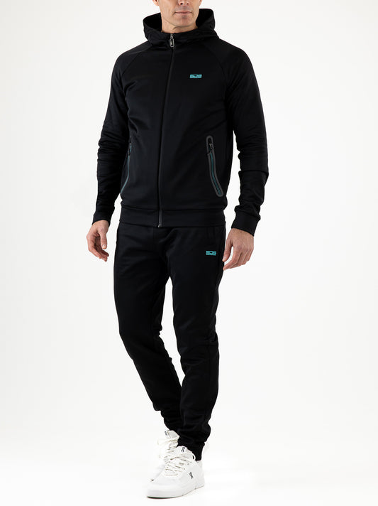 Sjeng Maximilian Man hooded jacket - black