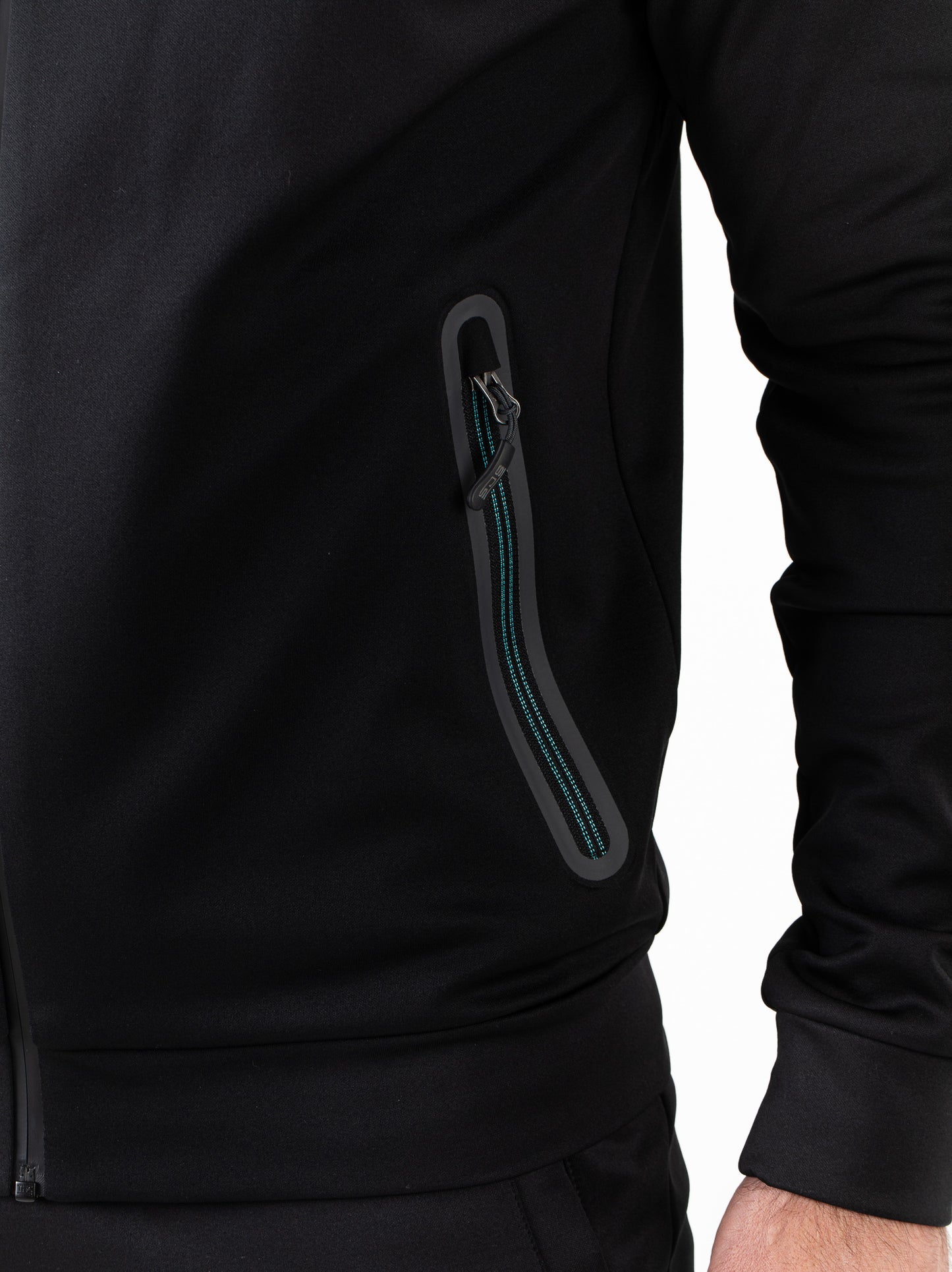 Sjeng Maximilian Man hooded jacket - black