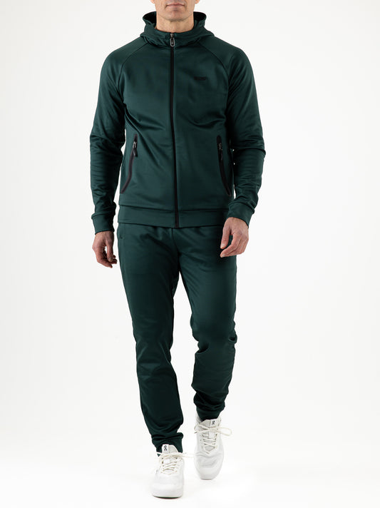 Sjeng Maximilian Man hooded jacket - retro green