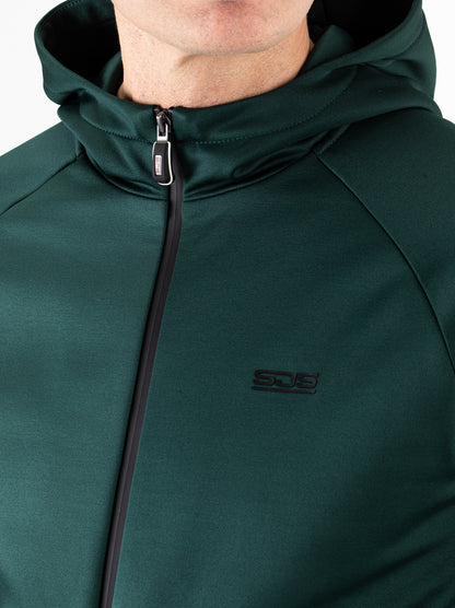 Sjeng Maximilian Man hooded jacket - retro green
