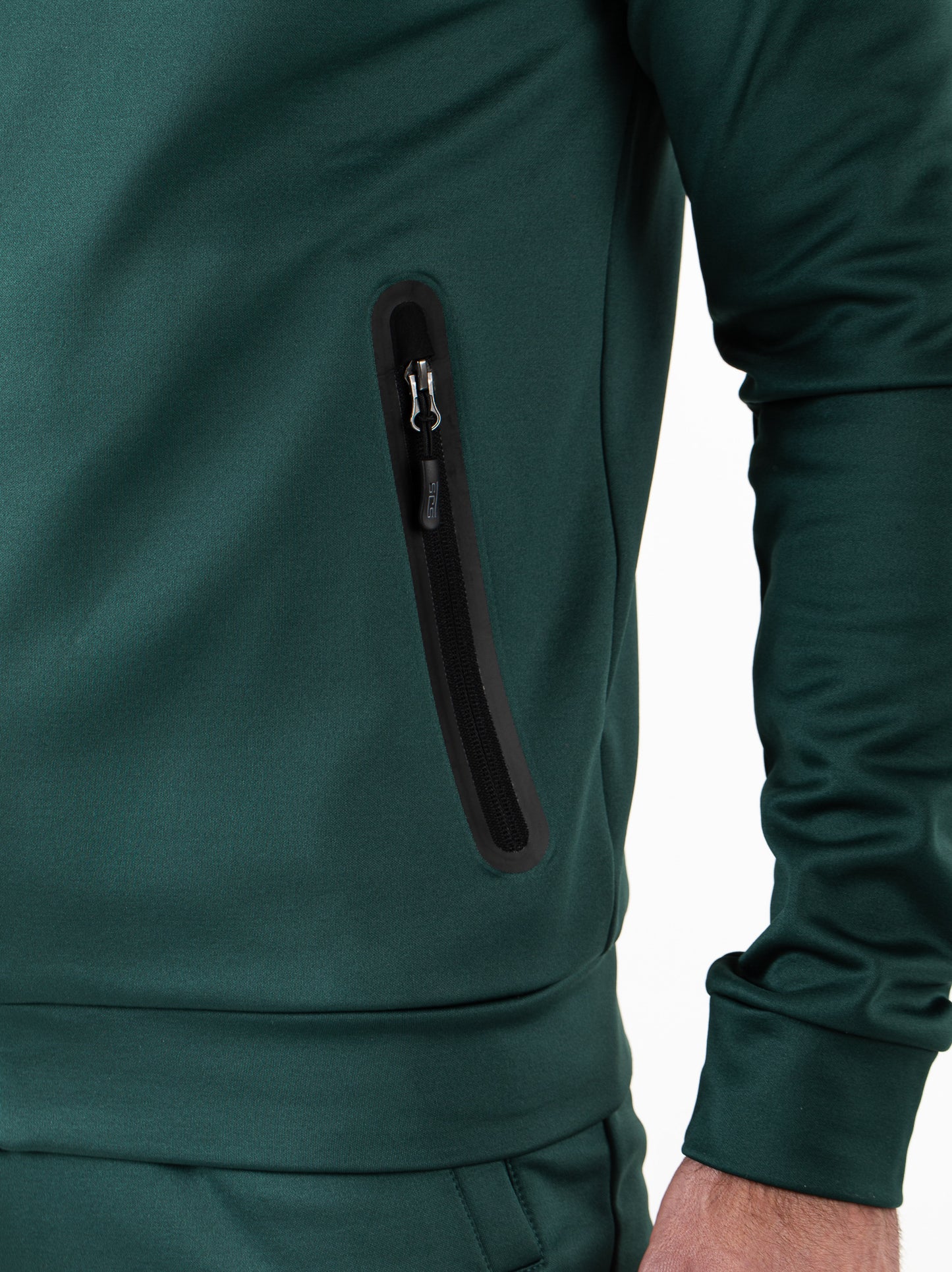 Sjeng Maximilian Man hooded jacket - retro green