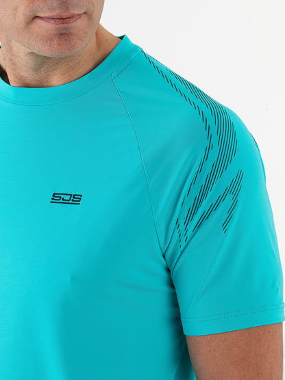 Sjeng Niro Man tee - aquamarine