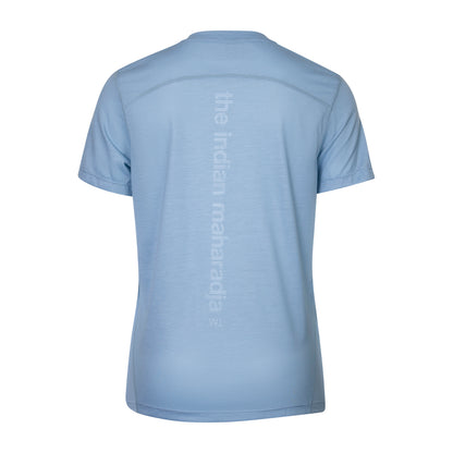 Indian Maharadja Women Dry Touch Round Neck Tee Sky Blue