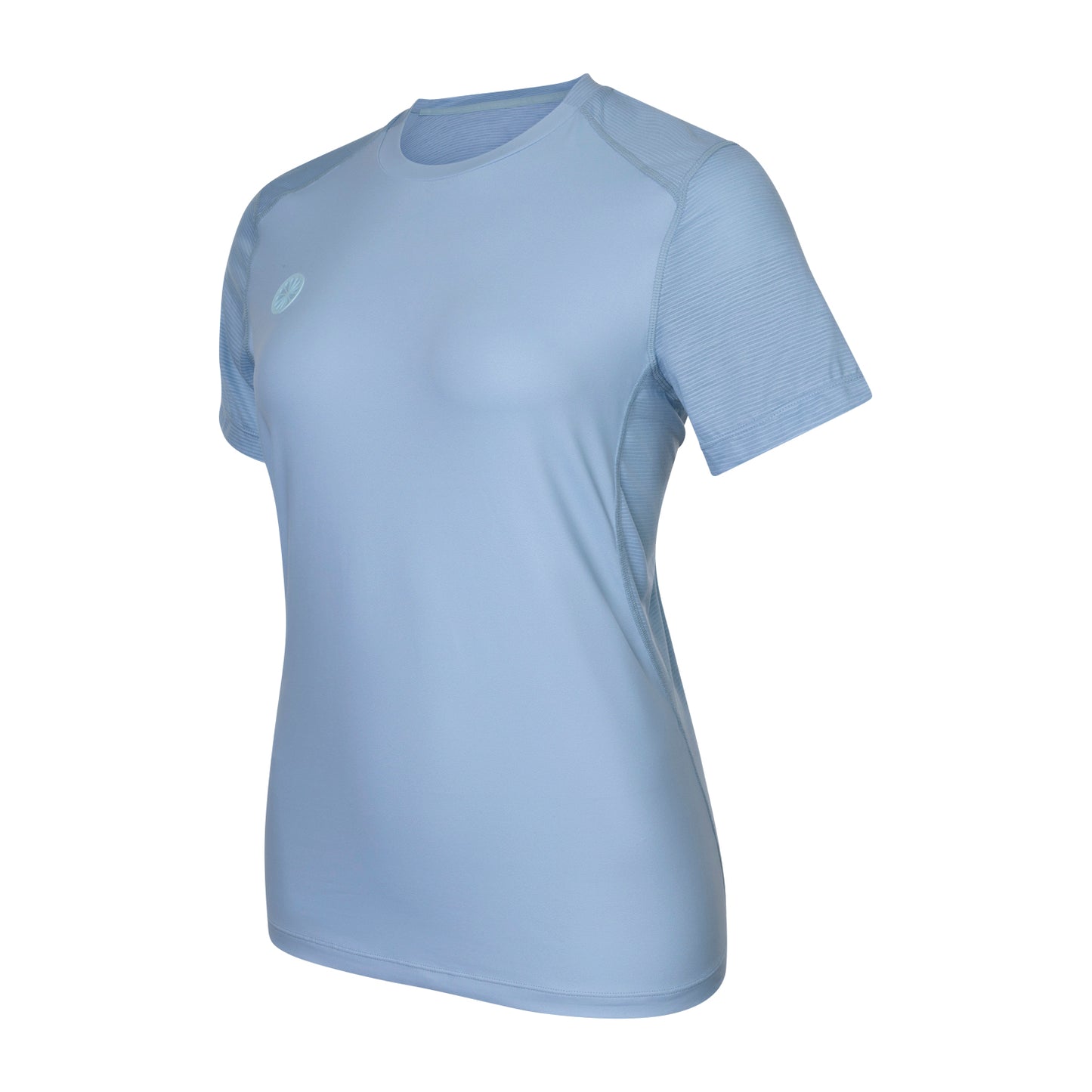 Indian Maharadja Women Dry Touch Round Neck Tee Sky Blue