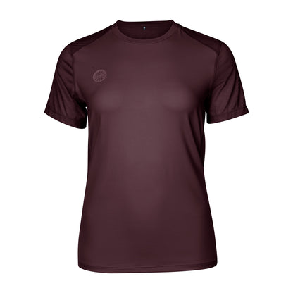 Indian Maharadja Women Dry Touch Round Neck Tee Dark Berry