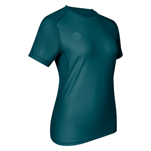 Indian Maharadja Women Dry Touch Round Neck Tee Ocean