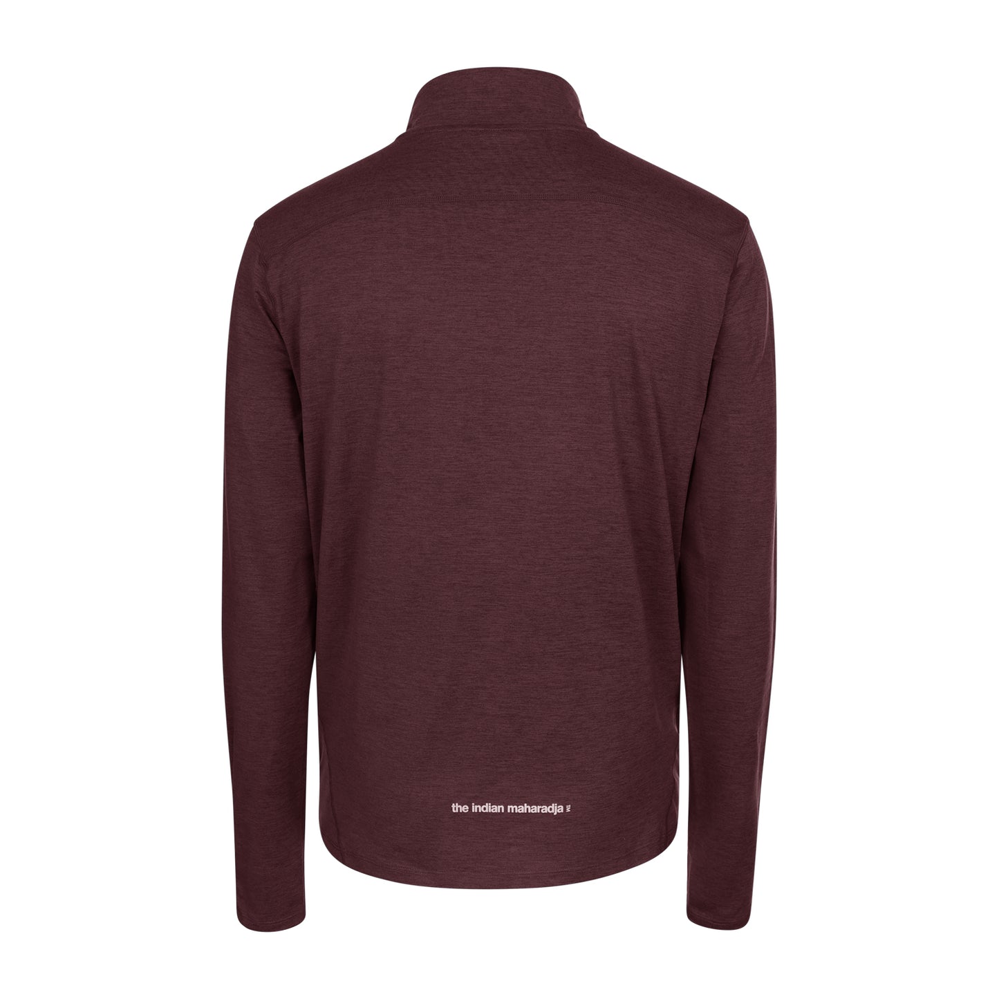Indian Maharadja Men Half Zip Longsleeve Dark Berry