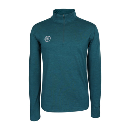 Indian Maharadja Men Half Zip Longsleeve Ocean