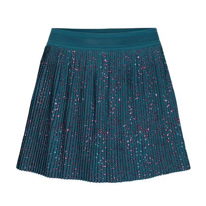 Indian Maharadja Women Fine Pleated Skirt Ocean