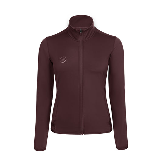 Indian Maharadja Women Performance Full Zip Jacket Dark Berry