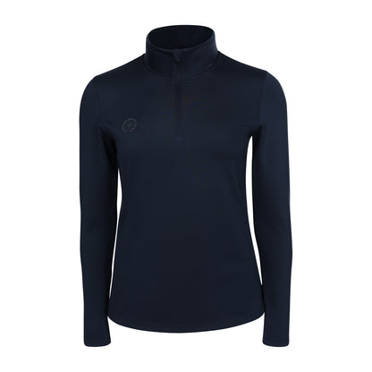 Indian Maharadja Women Performance Half Zip Black