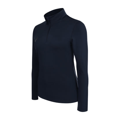 Indian Maharadja Women Performance Half Zip Black