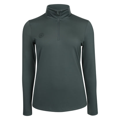 Indian Maharadja Women Performance Half Zip Urban Grey