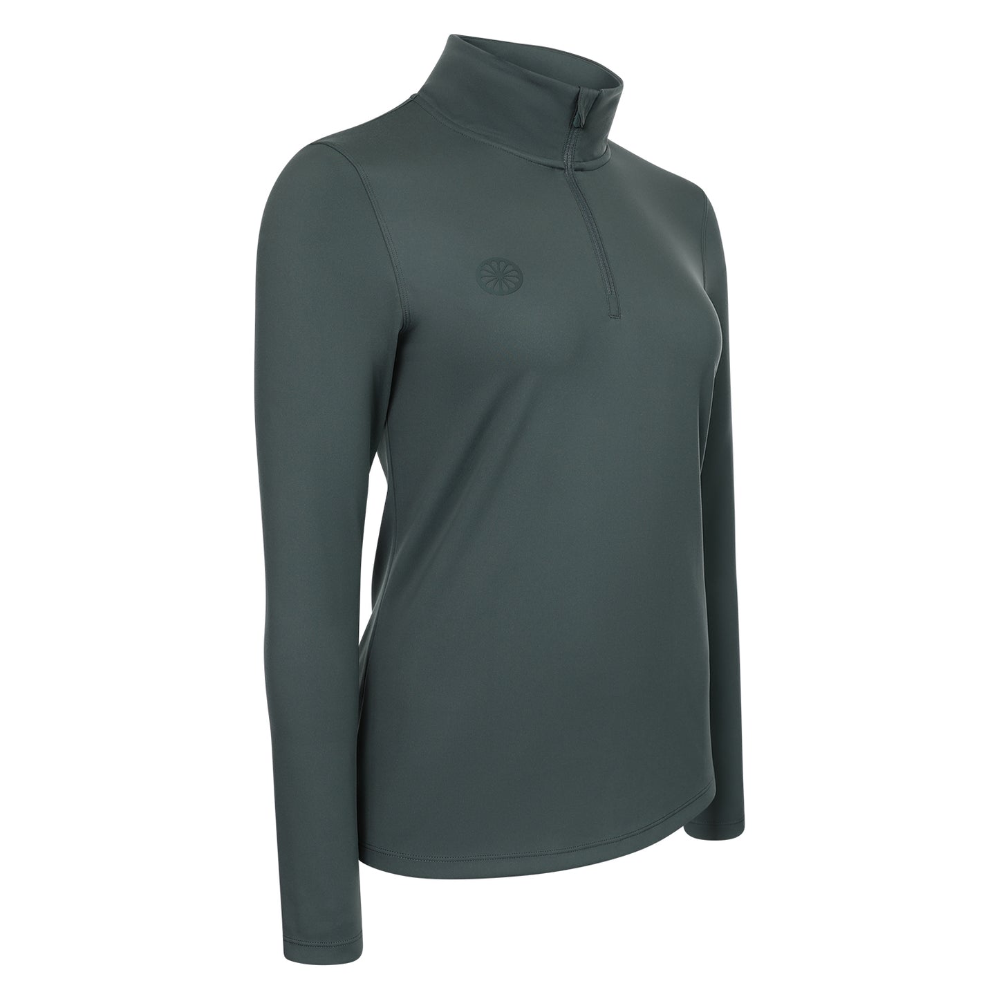 Indian Maharadja Women Performance Half Zip Urban Grey