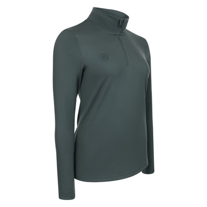 Indian Maharadja Women Performance Half Zip Urban Grey