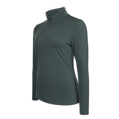 Indian Maharadja Women Performance Half Zip Urban Grey
