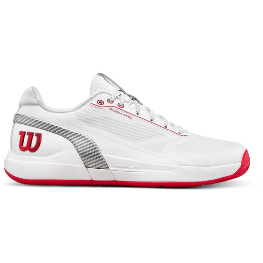 Wilson Rush Pro 5 Men Bright White - Red