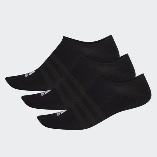Adidas No Show Socks 3 Pack Black