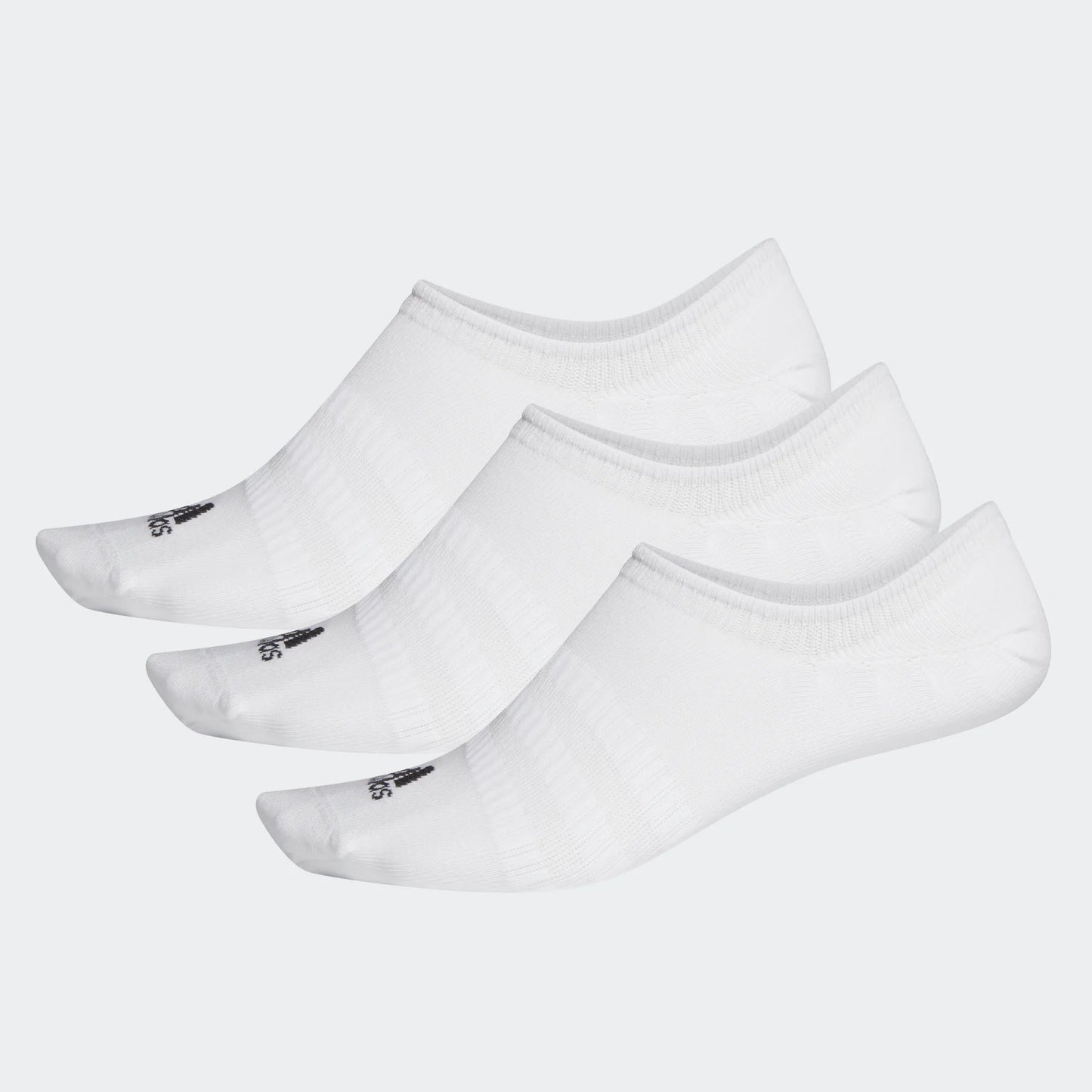 Adidas No Show Socks 3 Pack White