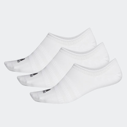 Adidas No Show Socks 3 Pack White