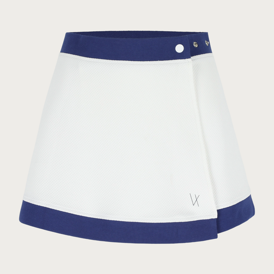 Vieux Jeu Amalie Skirt White Blue